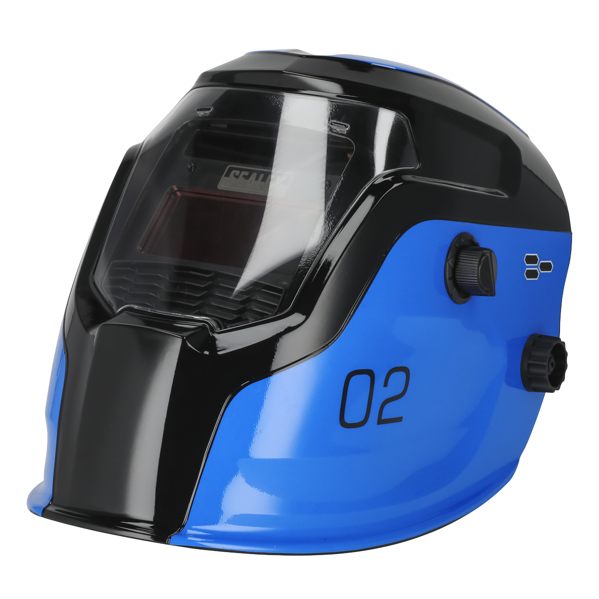 Auto Darkening Welding Helmet Shade 9-13 - Blue PWH2