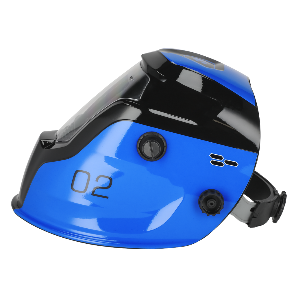 Auto Darkening Welding Helmet Shade 9-13 - Blue PWH2
