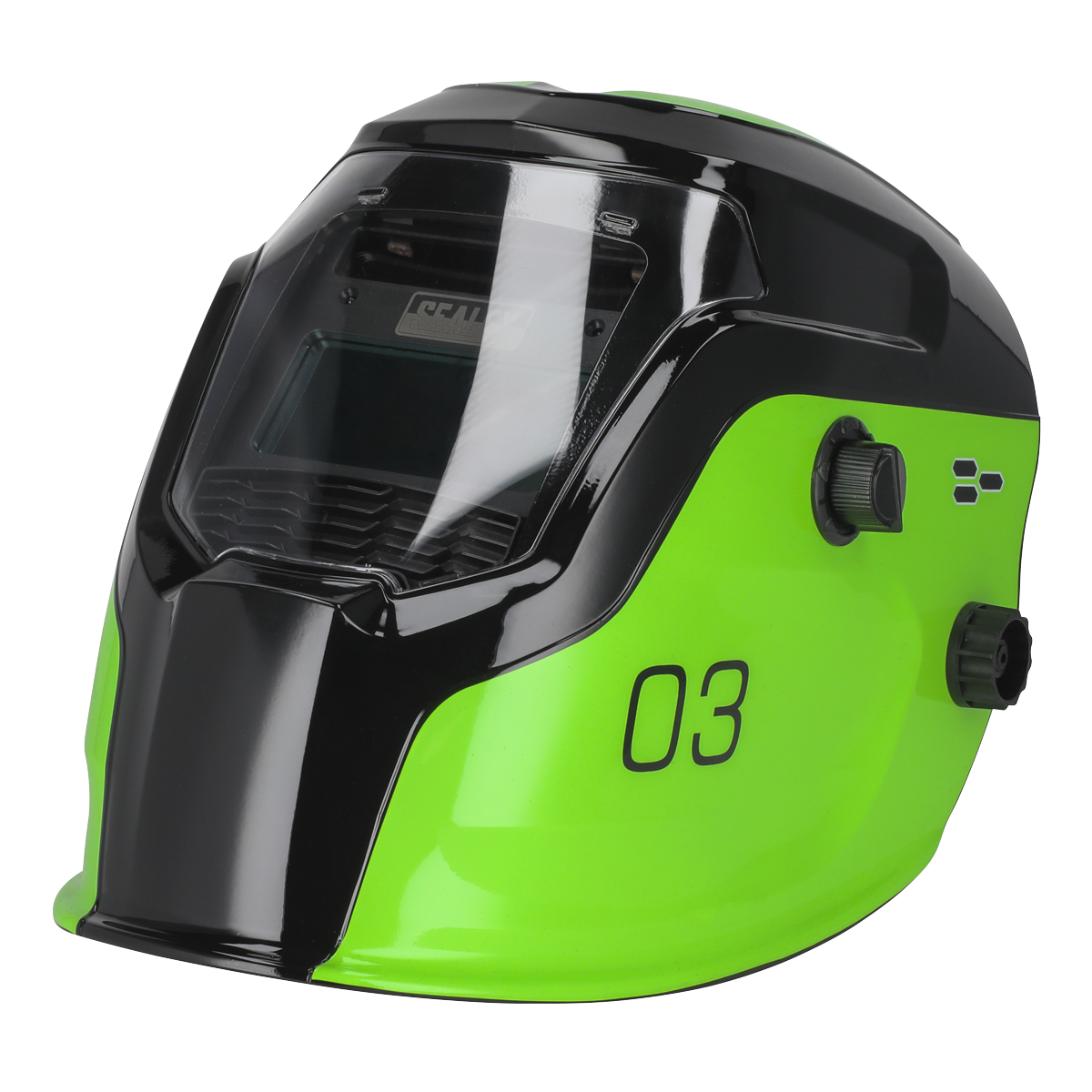 Auto Darkening Welding Helmet Shade 9-13 - Green PWH3