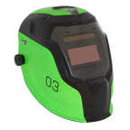 Auto Darkening Welding Helmet Shade 9-13 - Green PWH3