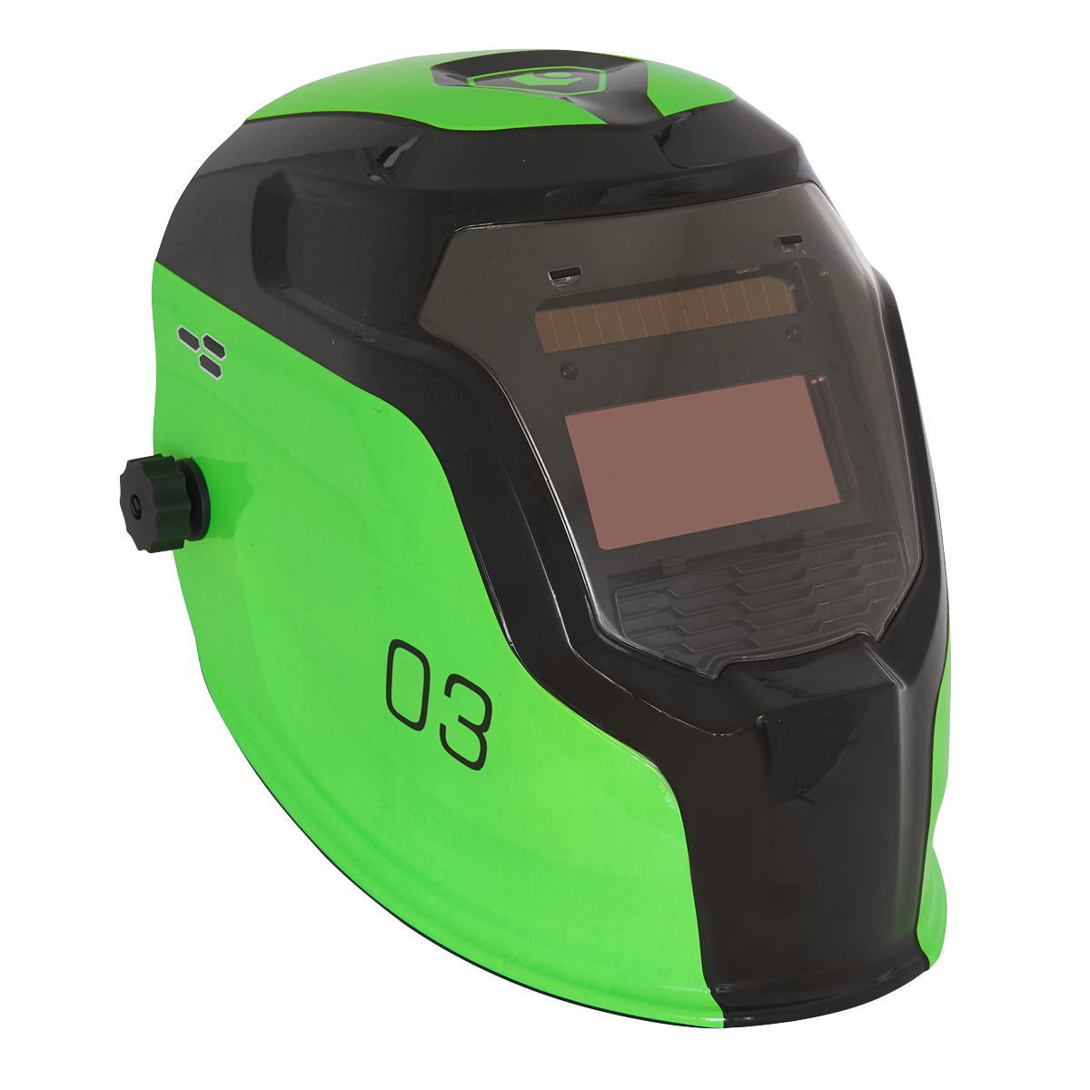 Auto Darkening Welding Helmet Shade 9-13 - Green PWH3