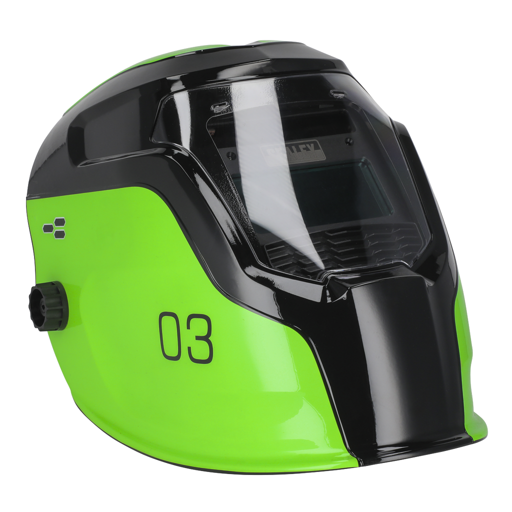 Auto Darkening Welding Helmet Shade 9-13 - Green PWH3