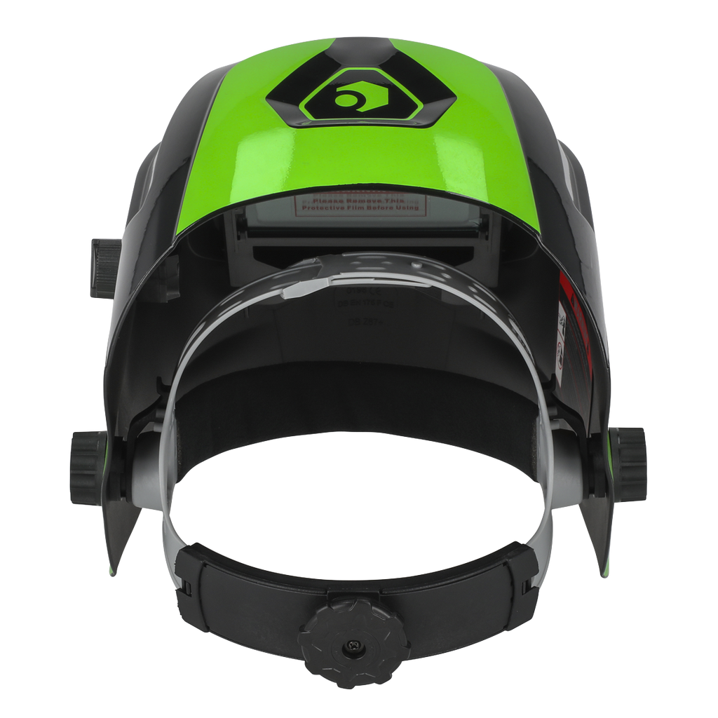 Auto Darkening Welding Helmet Shade 9-13 - Green PWH3