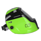 Auto Darkening Welding Helmet Shade 9-13 - Green PWH3