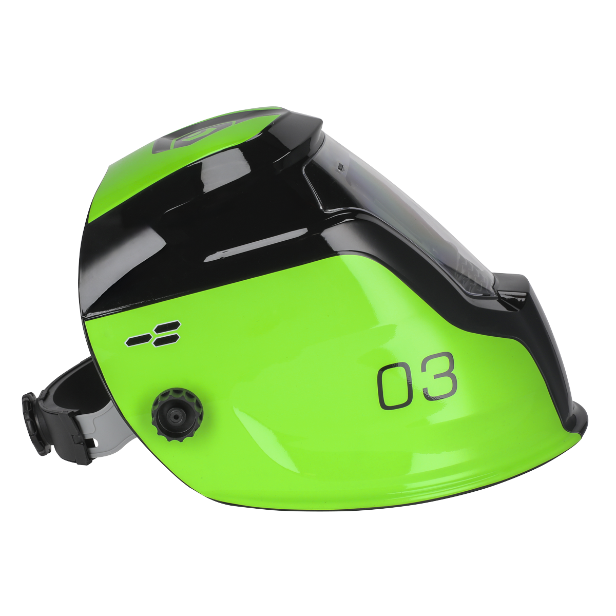 Auto Darkening Welding Helmet Shade 9-13 - Green PWH3
