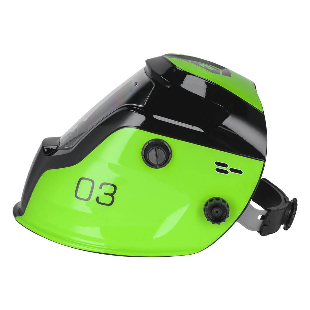 Auto Darkening Welding Helmet Shade 9-13 - Green PWH3