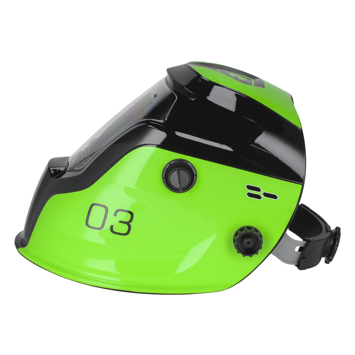 Auto Darkening Welding Helmet Shade 9-13 - Green PWH3