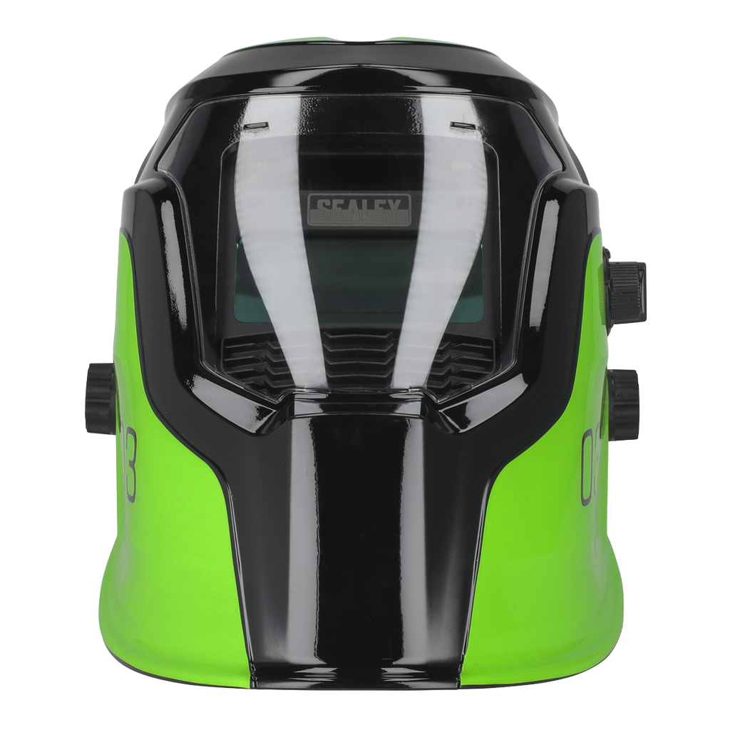 Auto Darkening Welding Helmet Shade 9-13 - Green PWH3