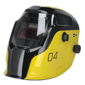 Auto Darkening Welding Helmet Shade 9-13 - Yellow PWH4