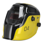 Auto Darkening Welding Helmet Shade 9-13 - Yellow PWH4