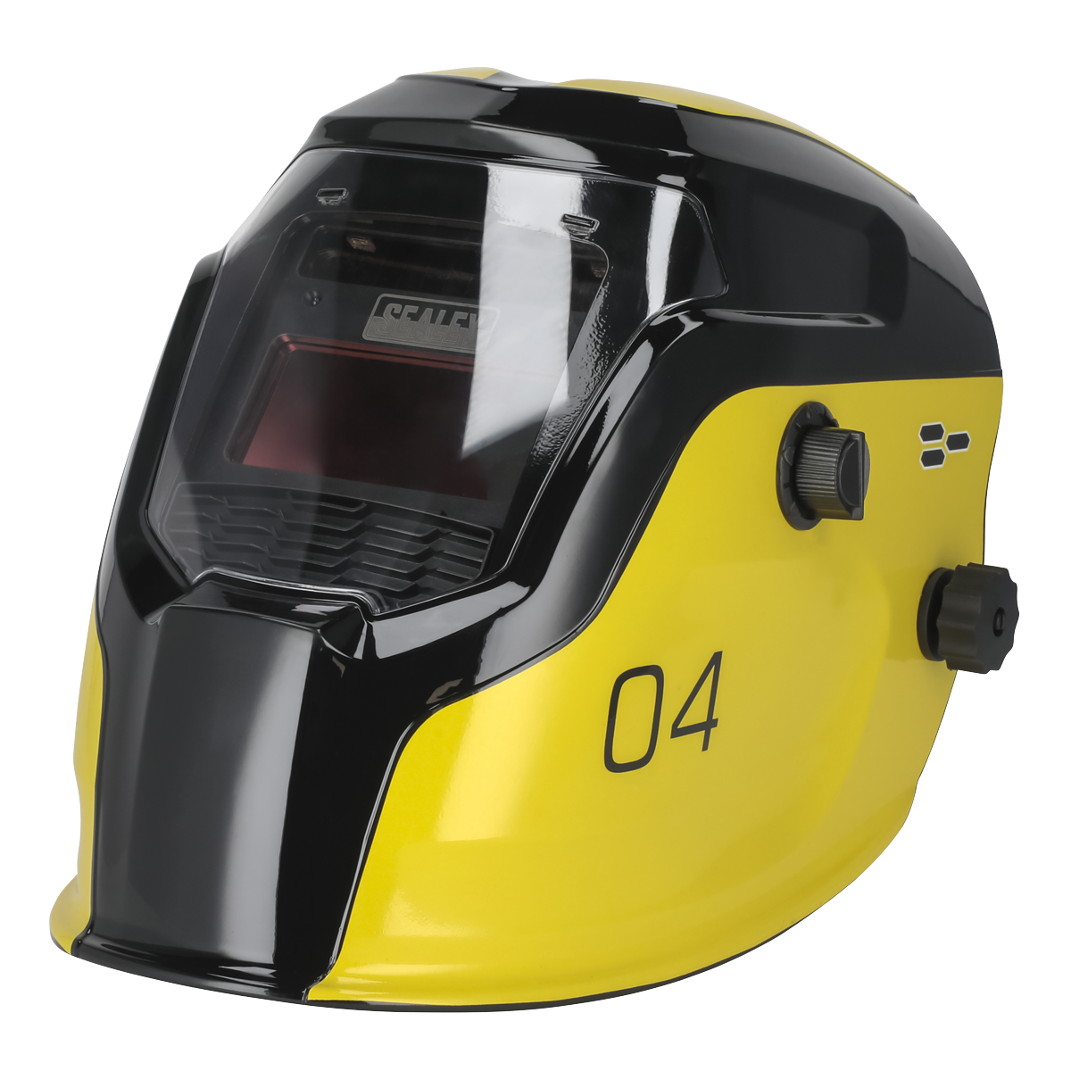 Auto Darkening Welding Helmet Shade 9-13 - Yellow PWH4