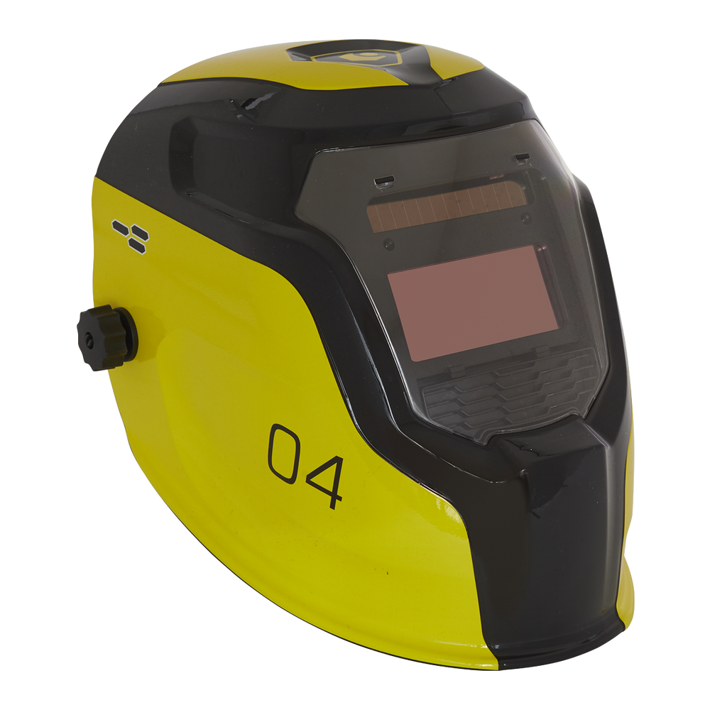 Auto Darkening Welding Helmet Shade 9-13 - Yellow PWH4