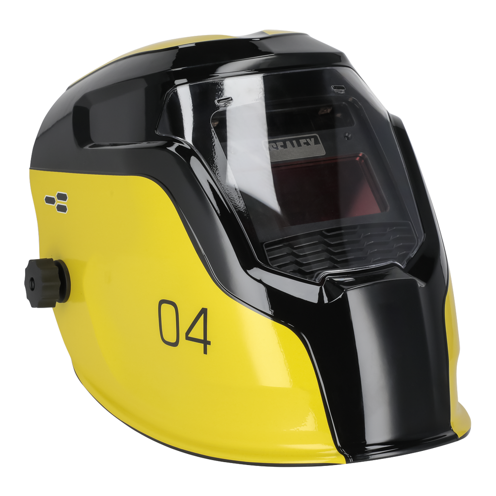 Auto Darkening Welding Helmet Shade 9-13 - Yellow PWH4