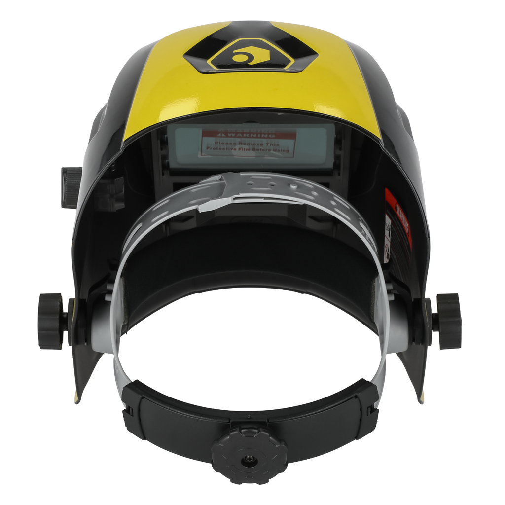 Auto Darkening Welding Helmet Shade 9-13 - Yellow PWH4