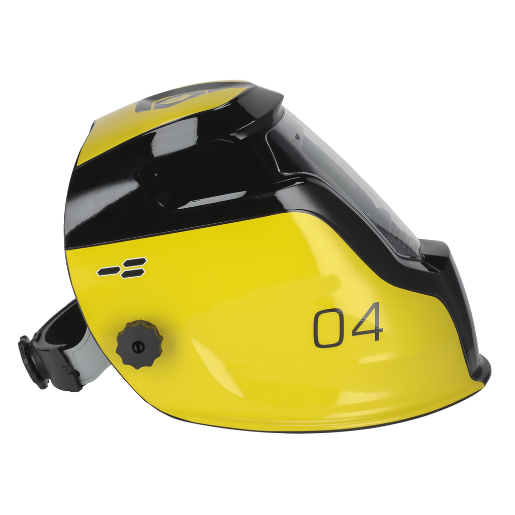 Auto Darkening Welding Helmet Shade 9-13 - Yellow PWH4