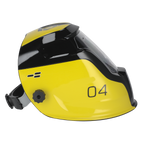 Auto Darkening Welding Helmet Shade 9-13 - Yellow PWH4