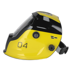 Auto Darkening Welding Helmet Shade 9-13 - Yellow PWH4
