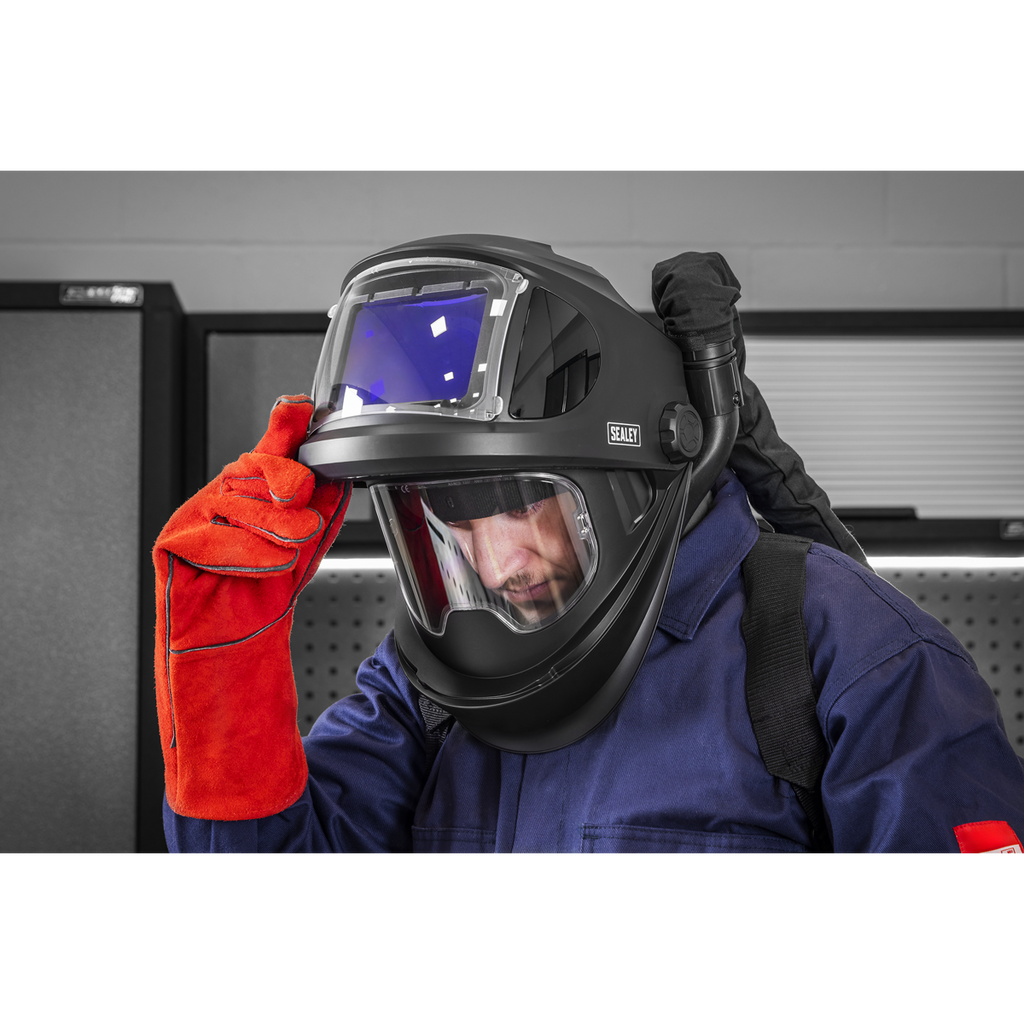 Auto Darkening Welding Helmet with TH3 Powered Air Purifying Respirator (PAPR) PWH618