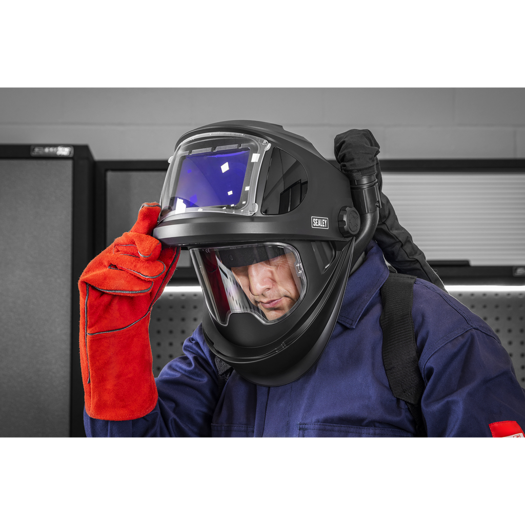 Auto Darkening Welding Helmet with TH3 Powered Air Purifying Respirator (PAPR) PWH618