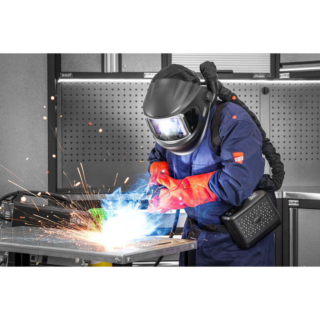 Auto Darkening Welding Helmet with TH3 Powered Air Purifying Respirator (PAPR) PWH618