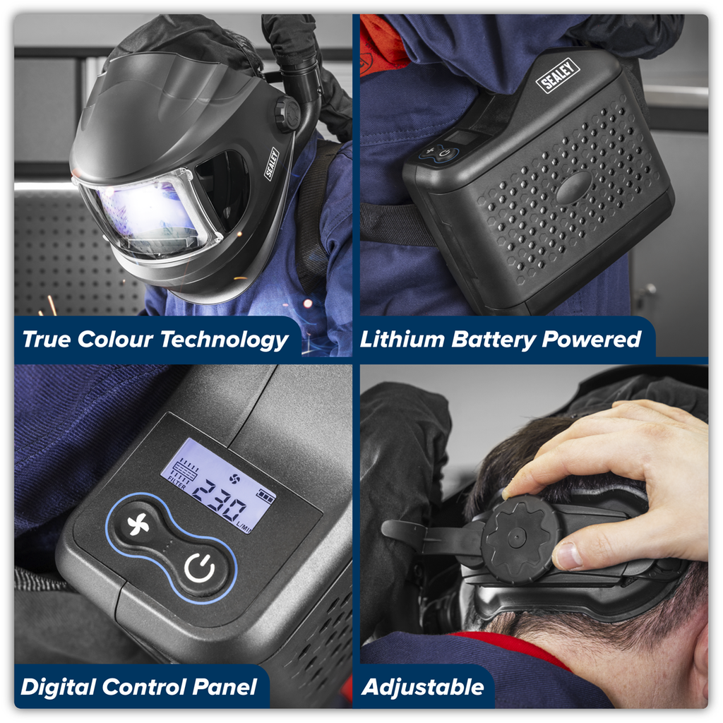 Auto Darkening Welding Helmet with TH3 Powered Air Purifying Respirator (PAPR) PWH618