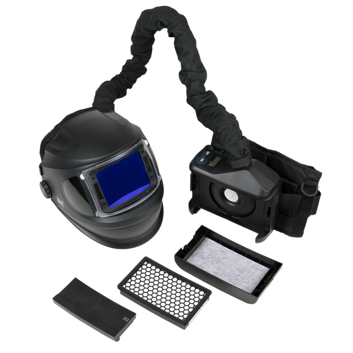 Auto Darkening Welding Helmet with TH3 Powered Air Purifying Respirator (PAPR) PWH618