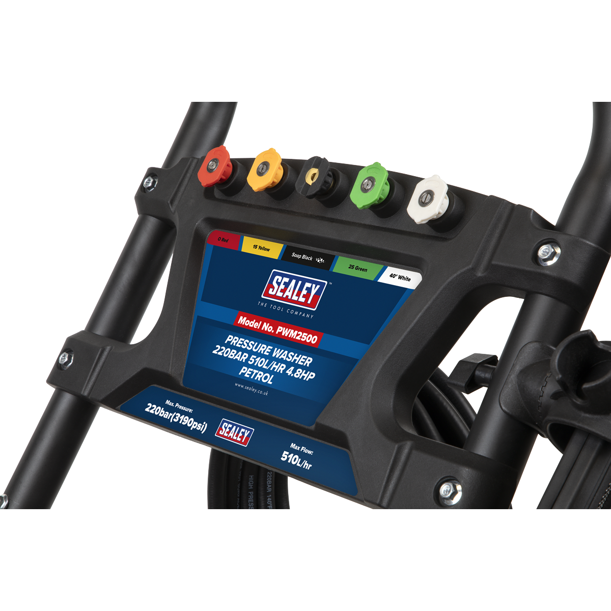 Pressure Washer 220bar 570L/hr 5.8hp - Petrol PWM2500