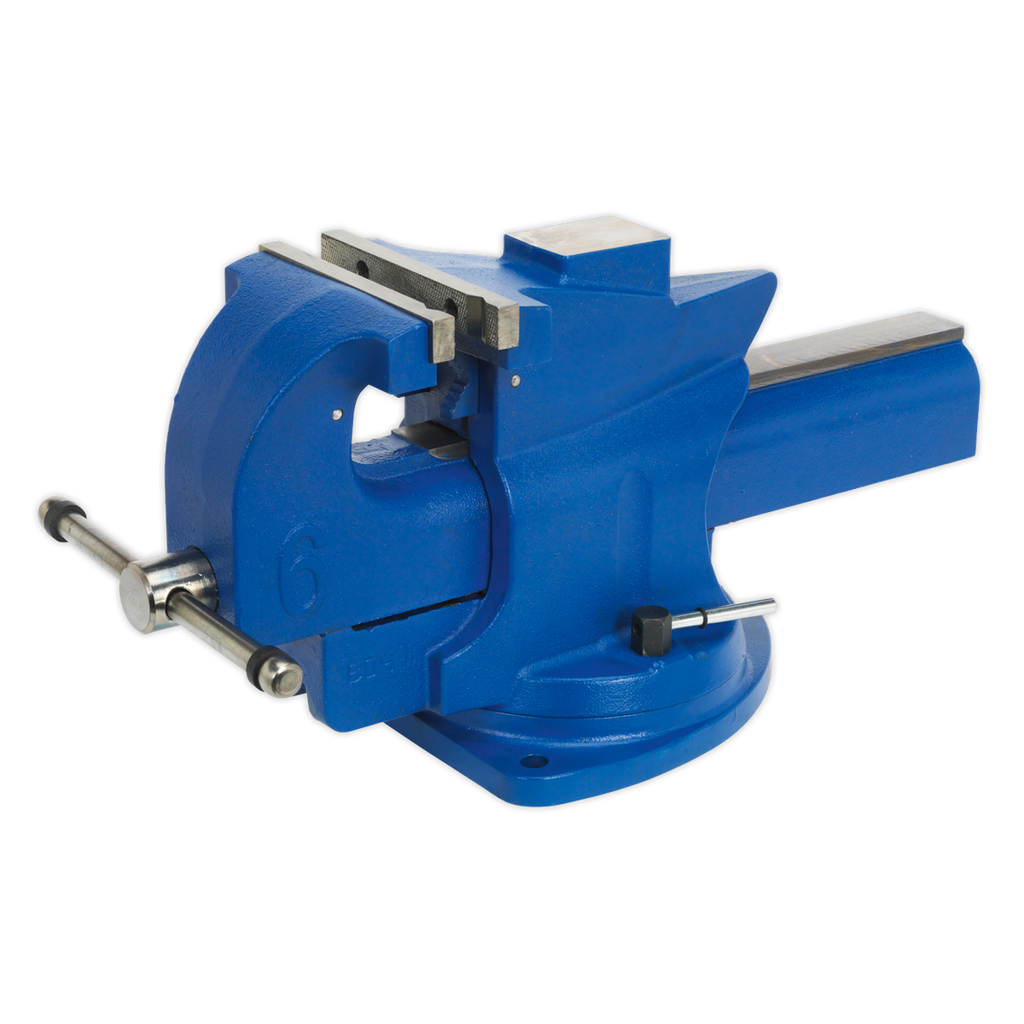 Quick Action Cast Iron Vice with Swivel Base 150mm QAV150
