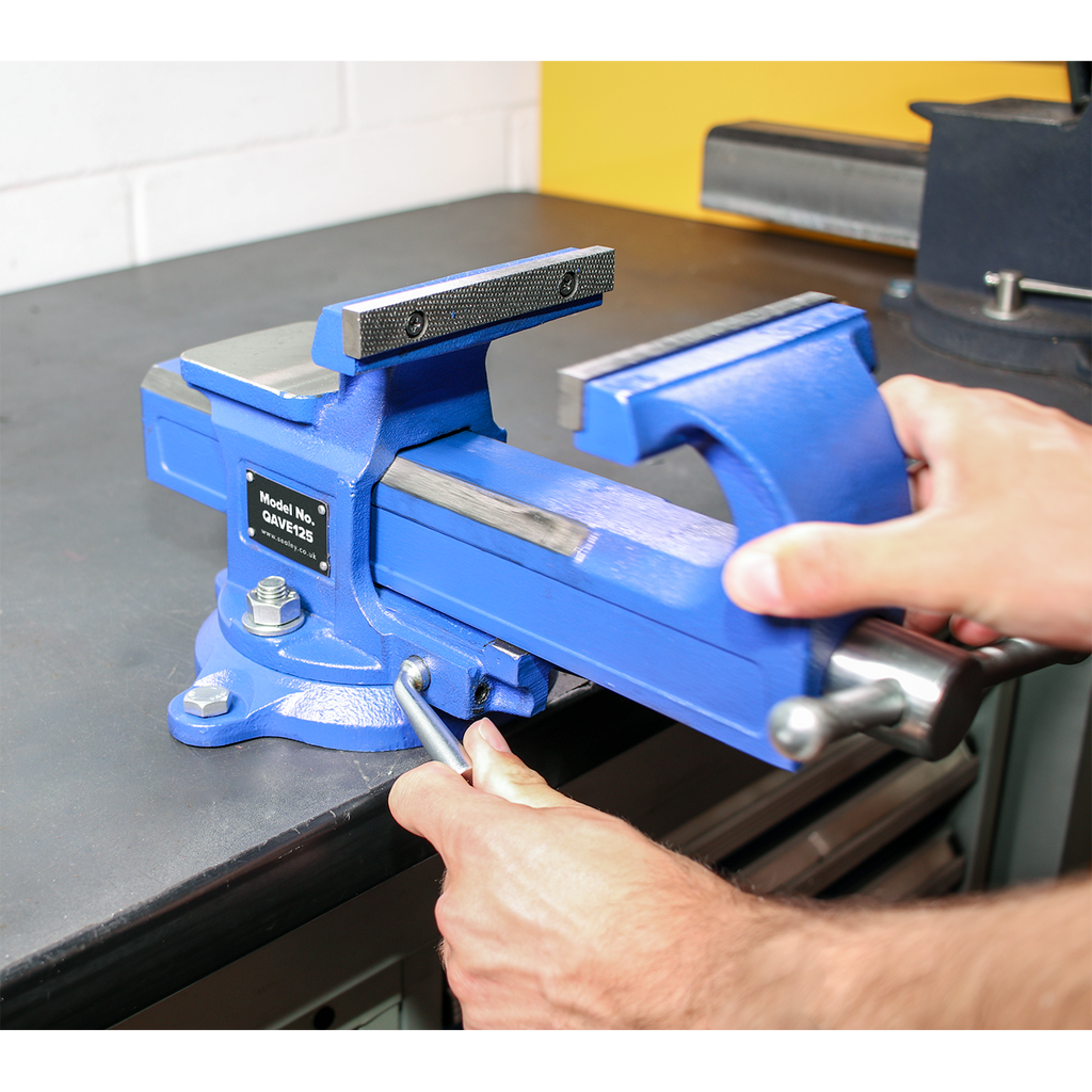 Quick Action SG Iron Vice with Swivel Base 125mm QAVE125