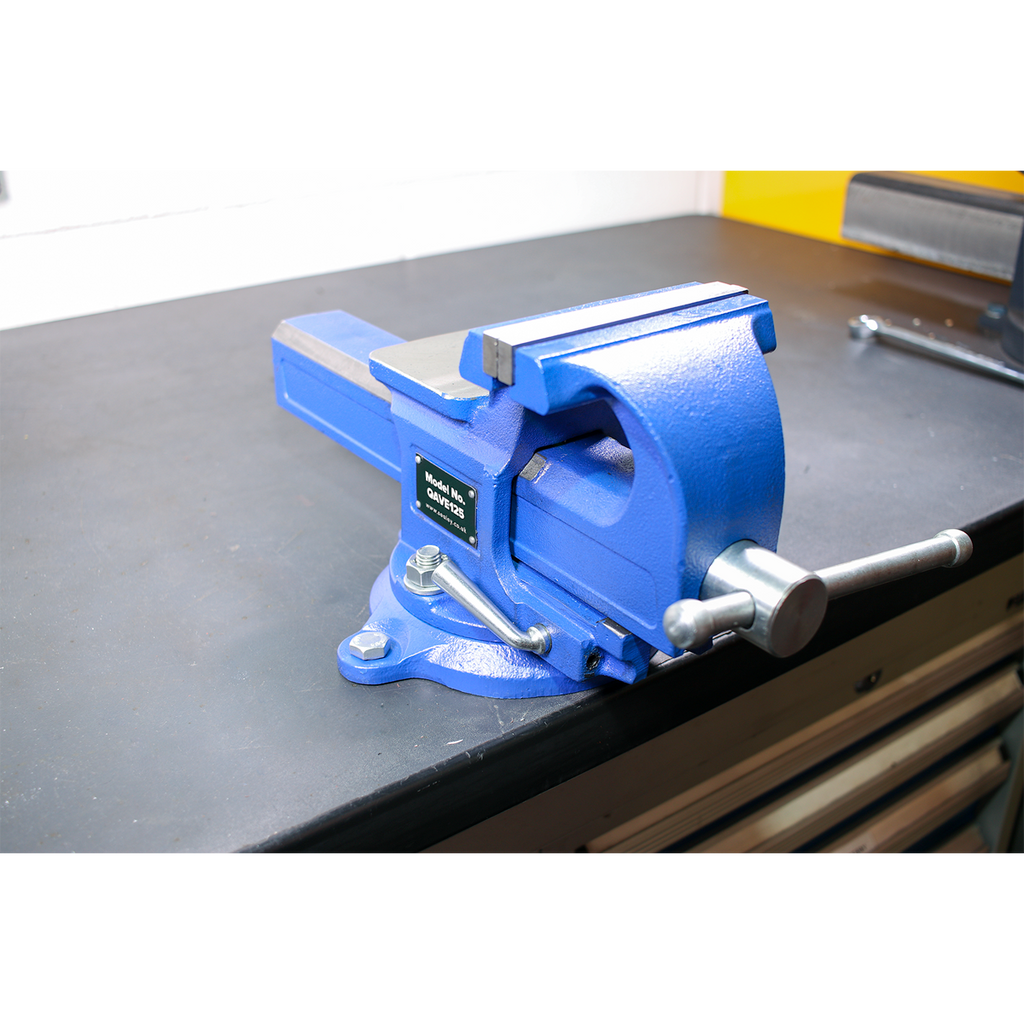 Quick Action SG Iron Vice with Swivel Base 125mm QAVE125