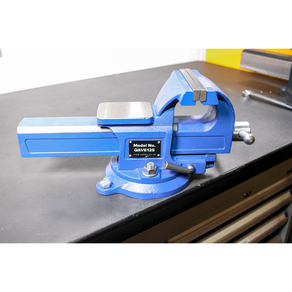 Quick Action SG Iron Vice with Swivel Base 125mm QAVE125