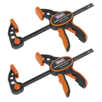 Quick Bar Clamp Set 150mm 2pc QBC1502