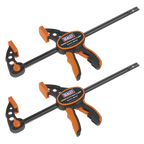 Quick Bar Clamp Set 300mm 2pc QBC3002