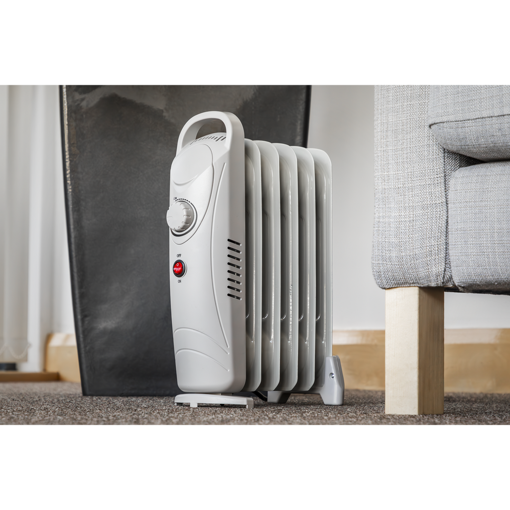 6-Element Oil-Filled Mini Radiator 800W/230V RD800