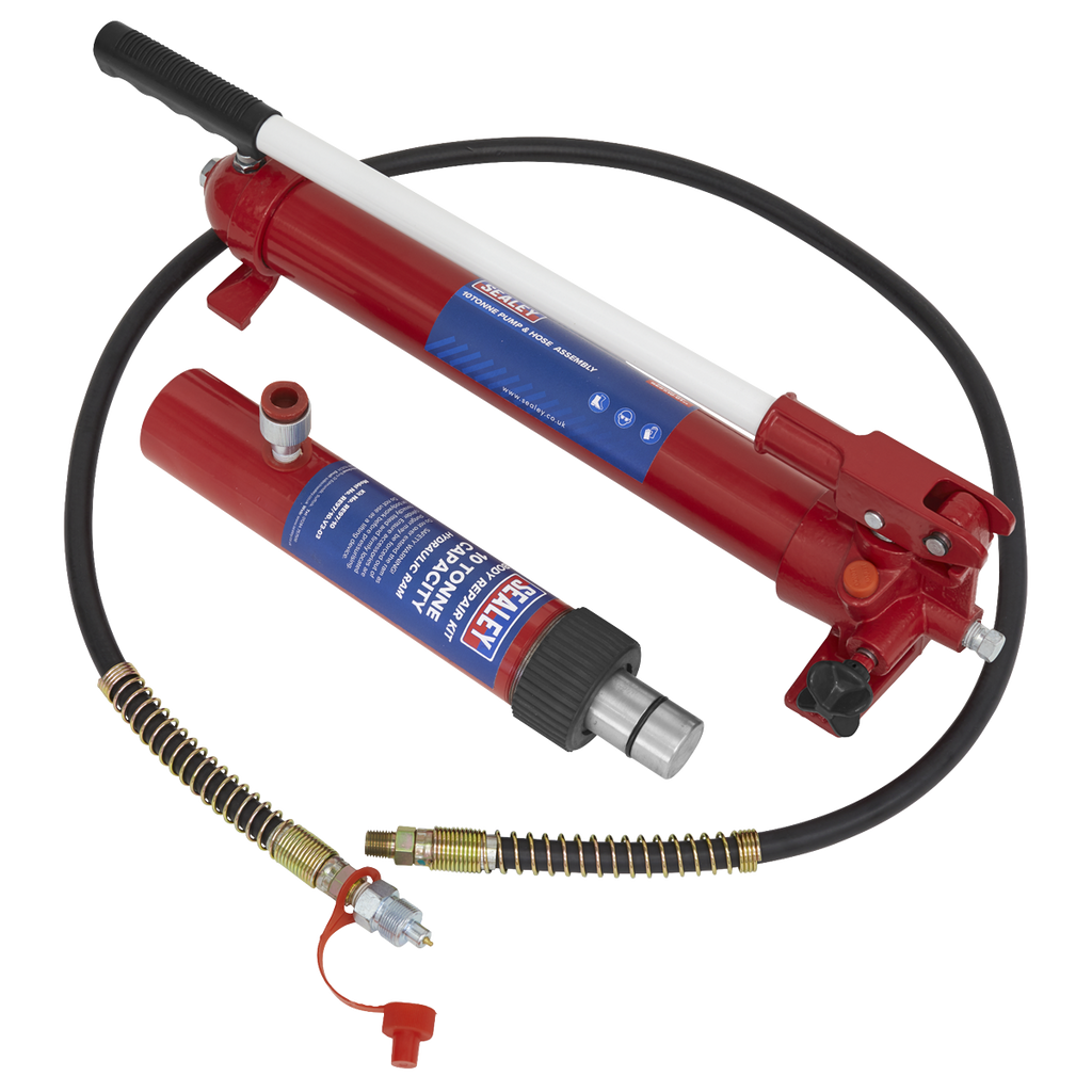 Snap Push Ram with Pump & Hose Assembly 10 Tonne RE97.10-COMBO