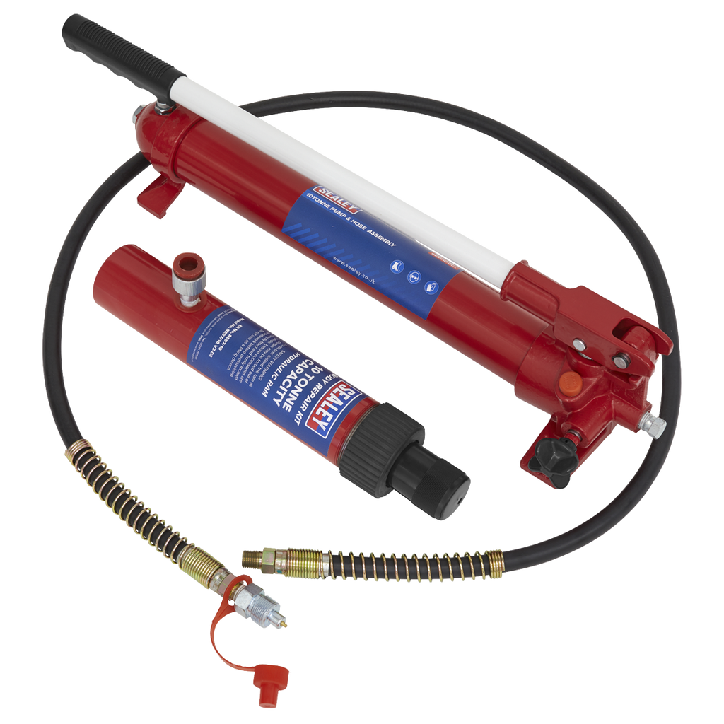 Snap Push Ram with Pump & Hose Assembly 10 Tonne RE97.10-COMBO