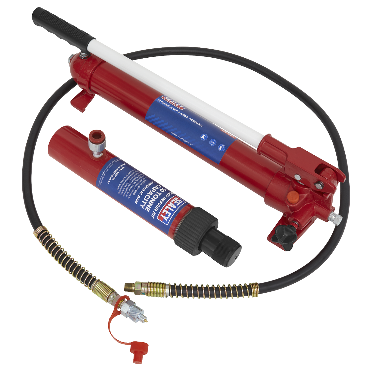 Snap Push Ram with Pump & Hose Assembly 10 Tonne RE97.10-COMBO