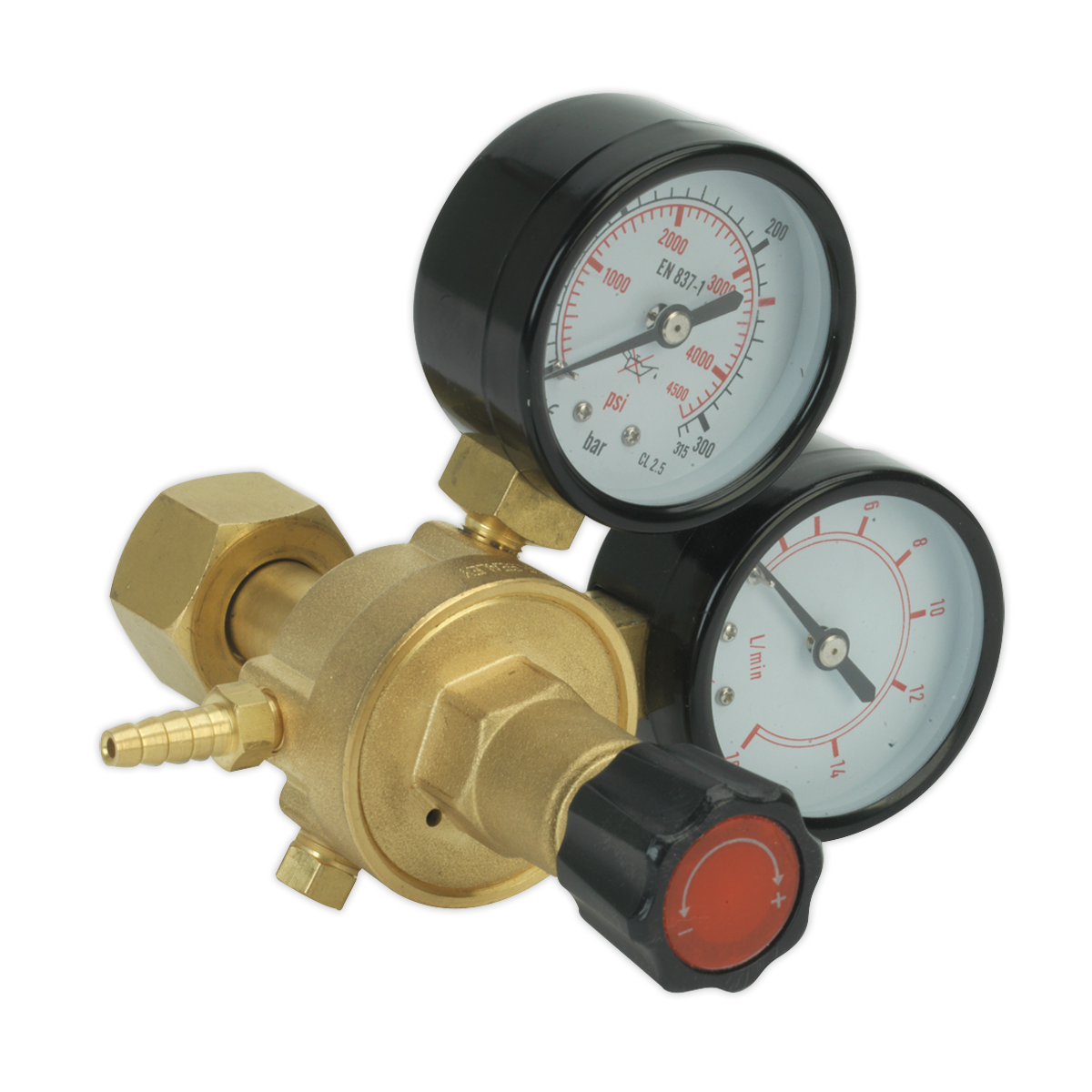 Industrial MIG Gas Regulator 2-Gauge REG/MT