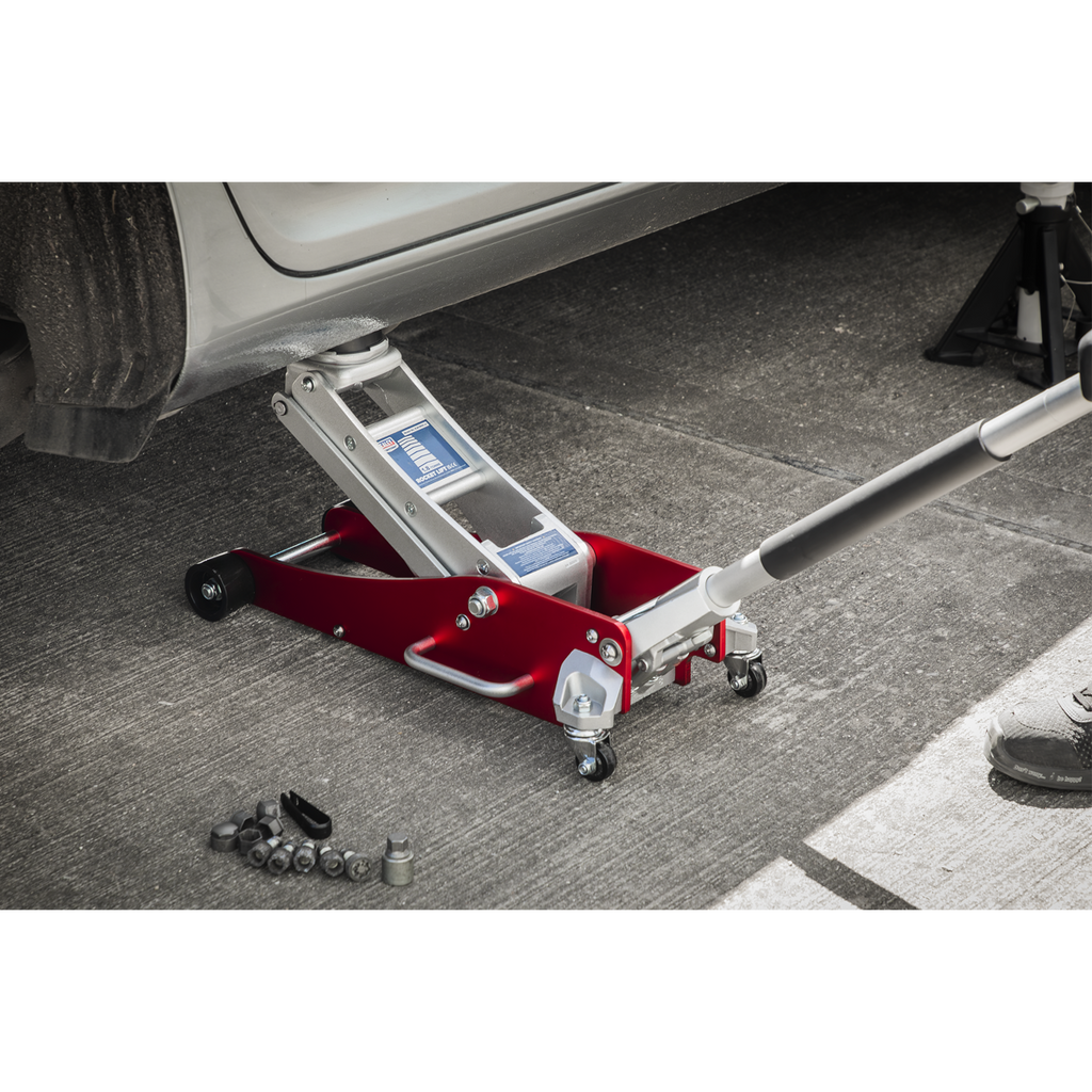 Low Profile Aluminium Trolley Jack with Rocket Lift 1.8 Tonne RJA1800