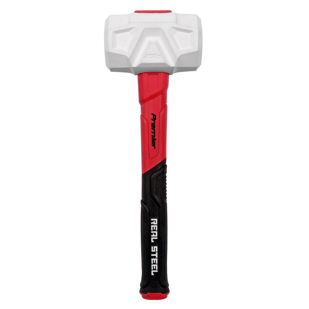 Rubber Mallet with Fibreglass Shaft & Graphite Core 16oz RMG16