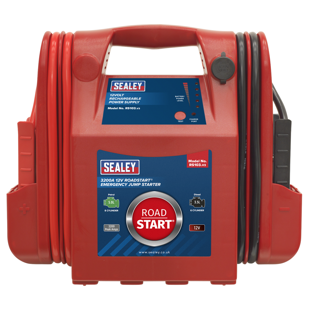 12V Emergency Jump Starter 3200 Peak Amps RS103