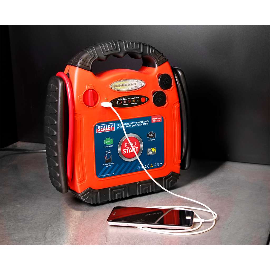 12V Emergency Jump Starter 900 Peak Amps RS131