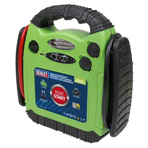 12V RoadStart® Emergency Jump Starter with Air Compressor 900 Peak Amps RS1322HV