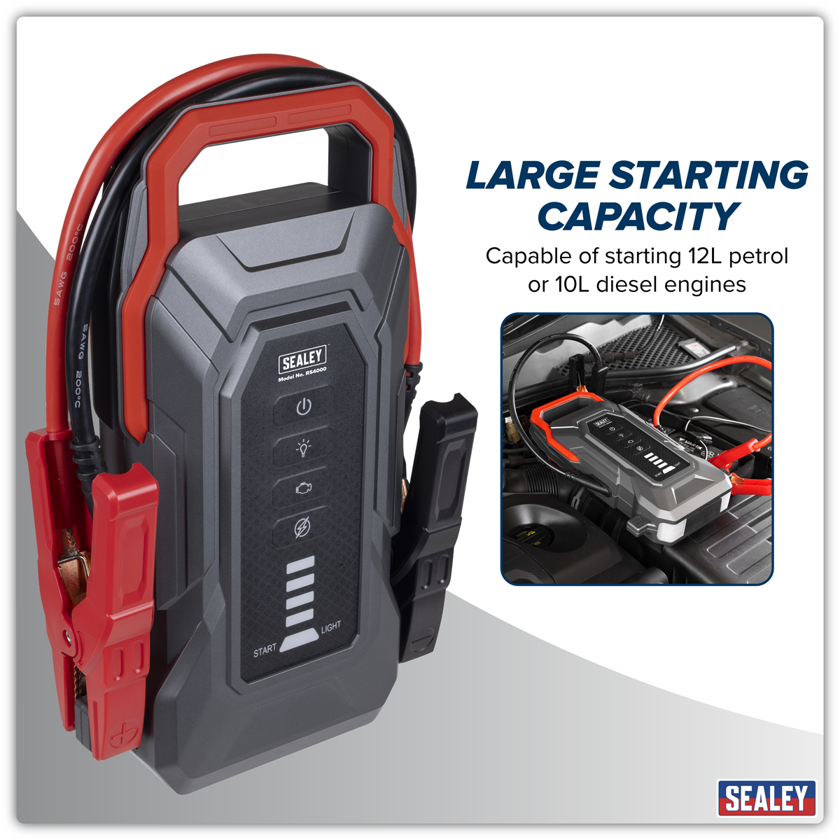 12V Jump Starter Power Pack 4000A RS4000