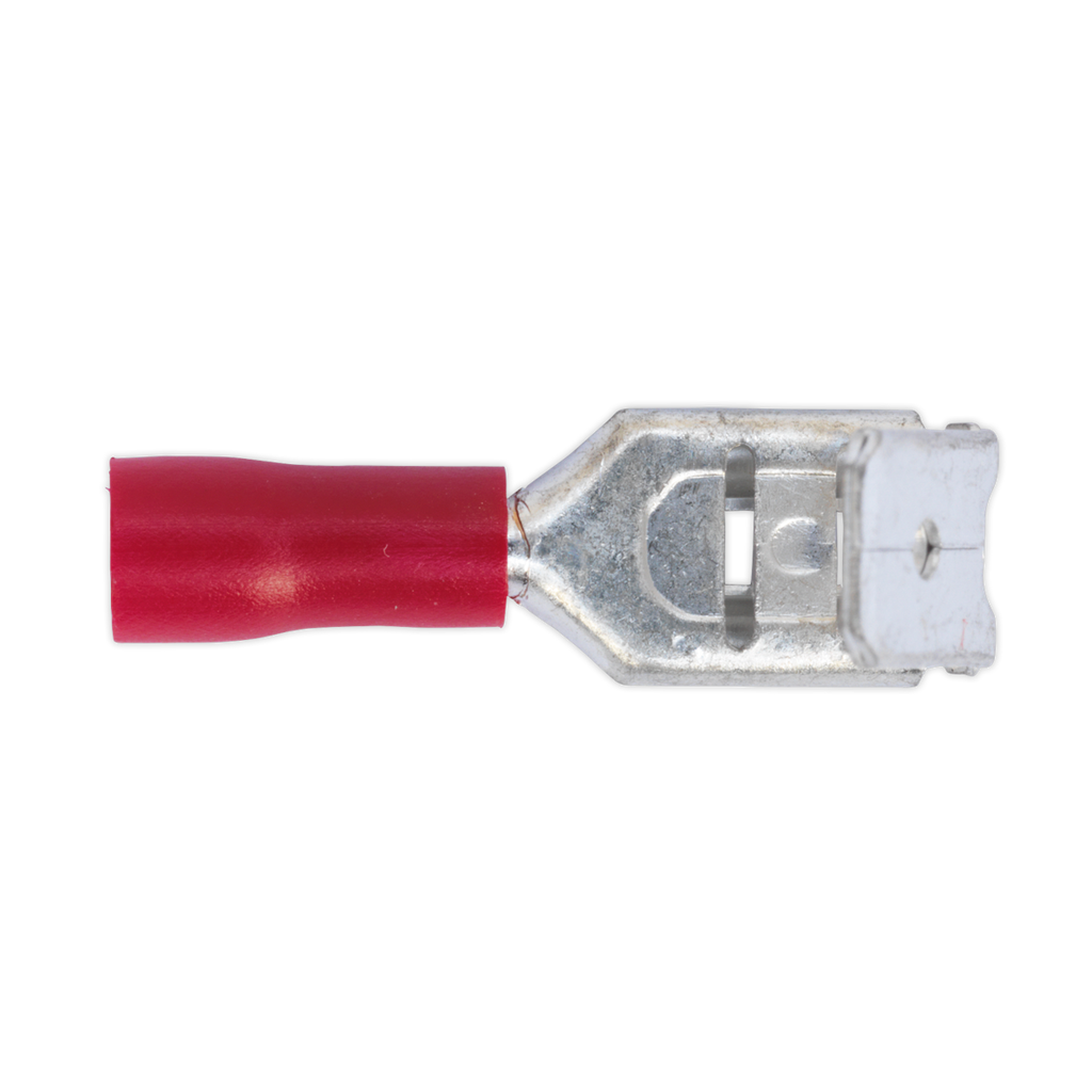 Piggy-Back Terminal 6.3mm, Red - Pack of 100 RT17