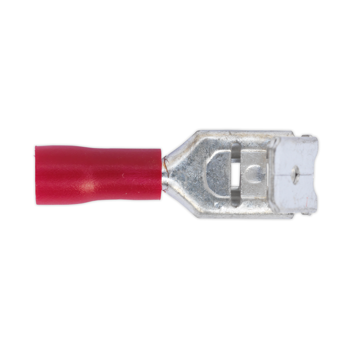 Piggy-Back Terminal 6.3mm, Red - Pack of 100 RT17