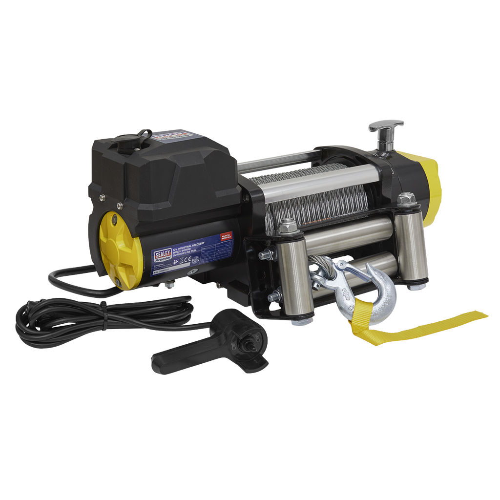 Industrial Recovery Winch 5675kg (12500lb) Line Pull 12V RW5675