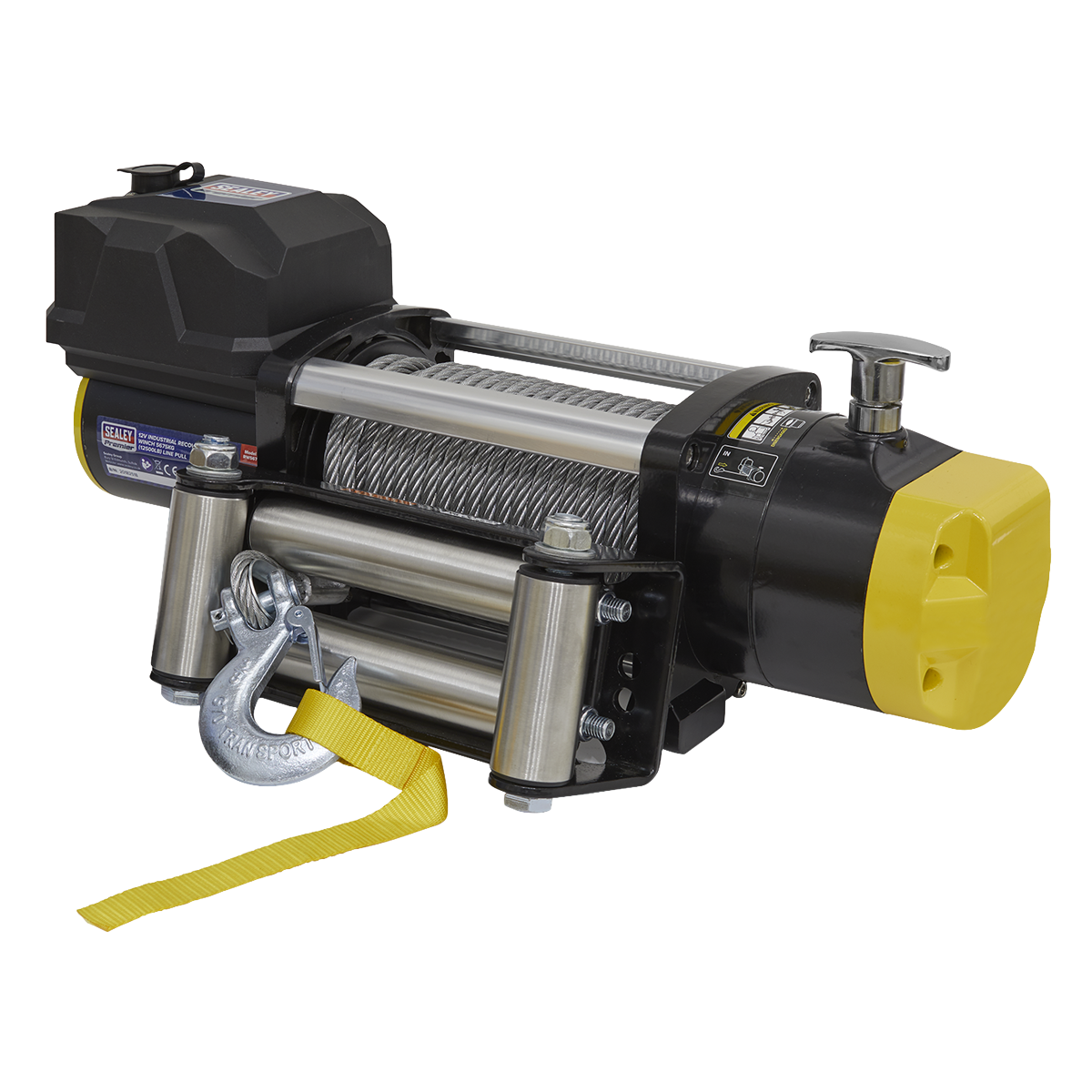 Industrial Recovery Winch 5675kg (12500lb) Line Pull 12V RW5675