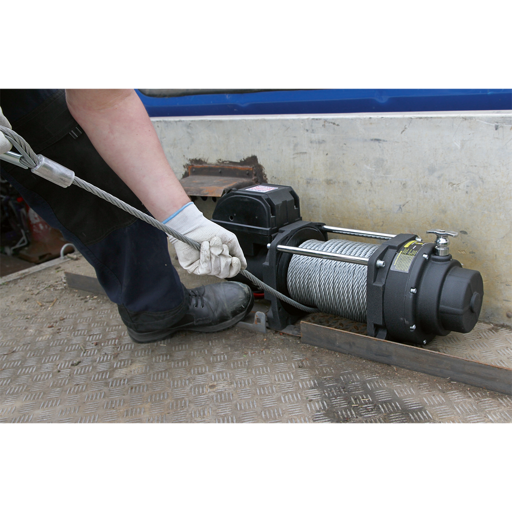 Industrial Recovery Winch 8180kg (18000lb) Line Pull 12V RW8180