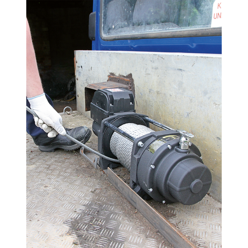 Industrial Recovery Winch 8180kg (18000lb) Line Pull 12V RW8180